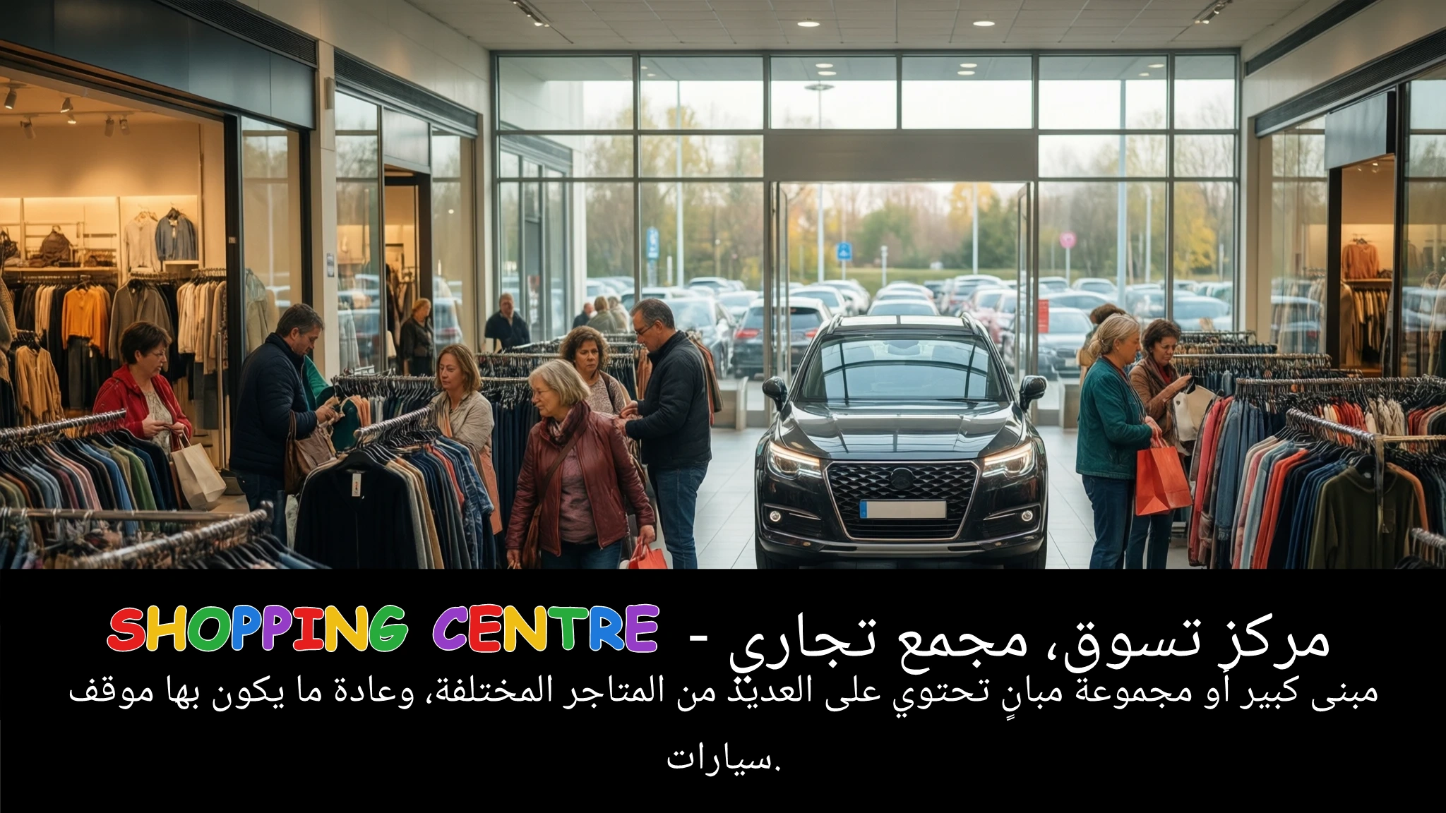 Arabic Illustration for shopping centre